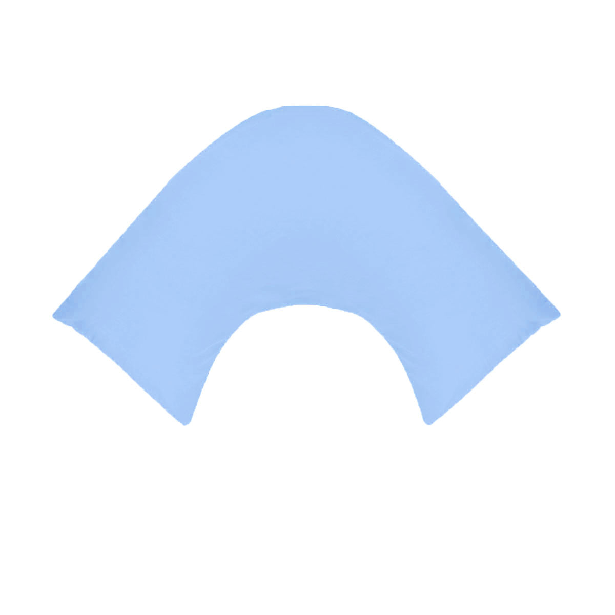 V-Shaped Polyester Cotton Pillowcase - Sky